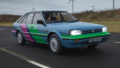 Nissan Bluebird fitted with Leaf powertrain to celebrate 35 years of UK production
