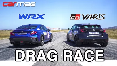 WRX vs Yaris Drag Race