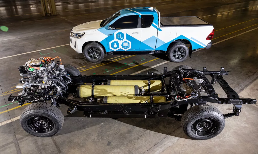 Hydrogen Toyota Hilux chassis. 